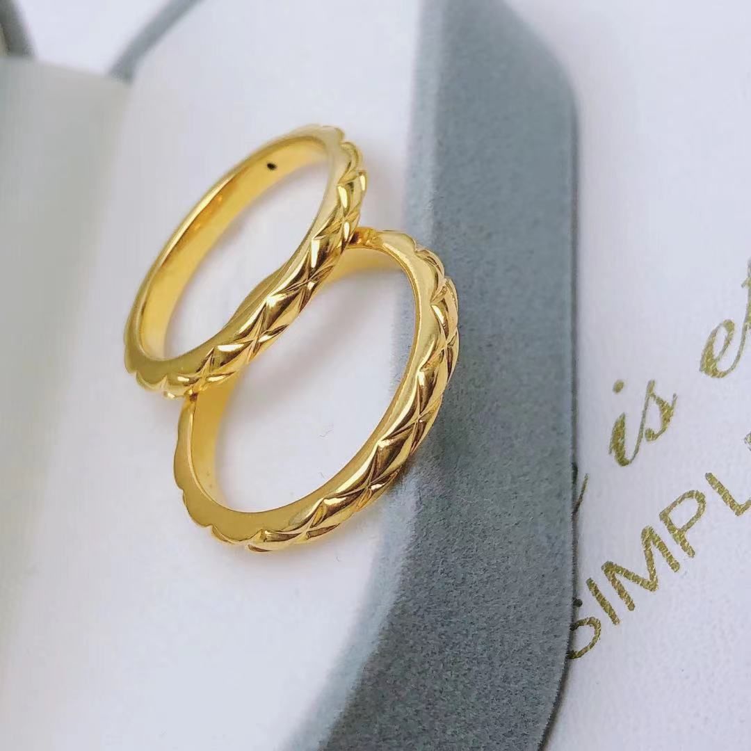 18k Gold Rhombus Ring Small Fragrance Ring