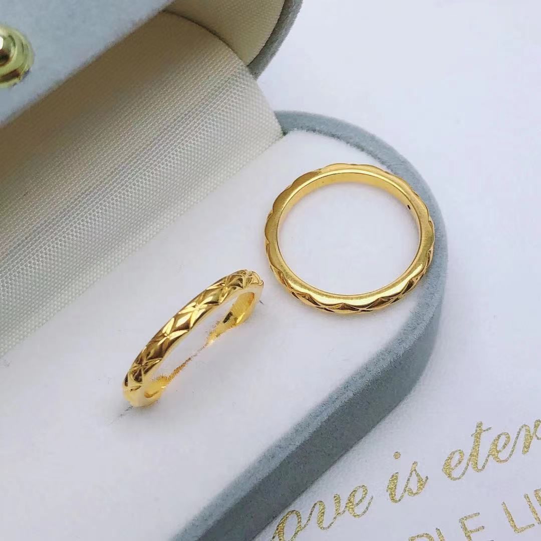 18k Gold Rhombus Ring Small Fragrance Ring