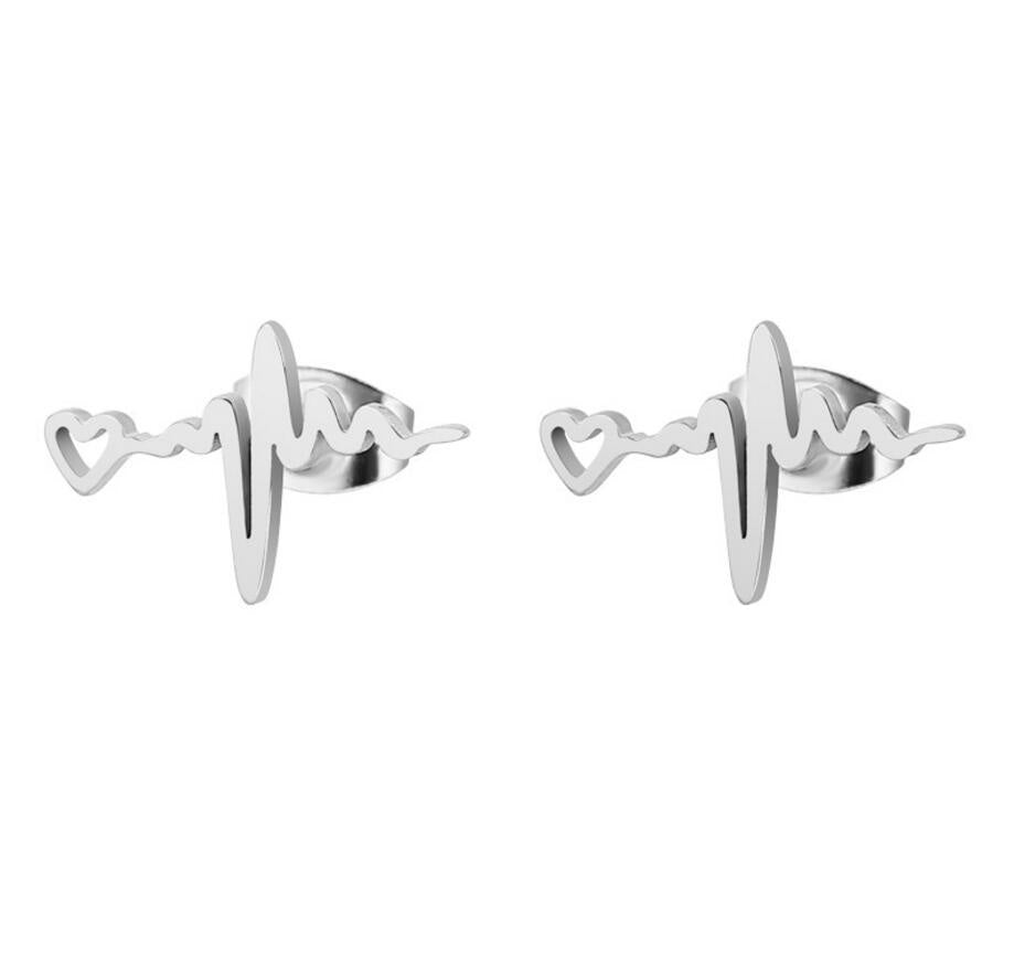 Cute Personality Love Lightning Ear Studs