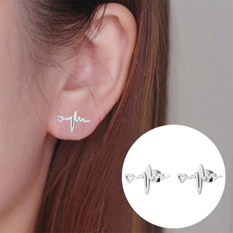 Cute Personality Love Lightning Ear Studs