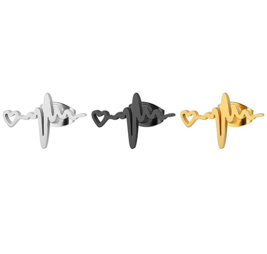 Cute Personality Love Lightning Ear Studs